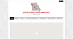 Desktop Screenshot of midstatescustomconcrete.com